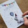 DIY Rubbel-Karten / Glückwunschkarte/ Wünsche für dich