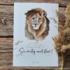 Sei mutig und stark / Poster A4 / Löwe – Bild 2
